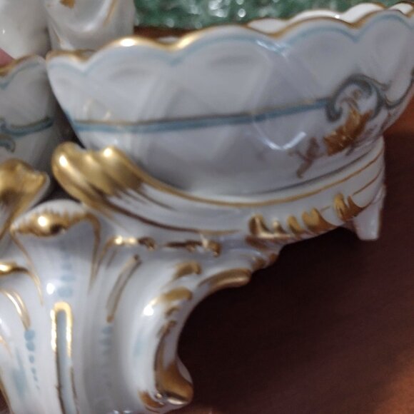 KPM Berlin Cherub mounted double salt cellar/saliere - Picture 2 of 7